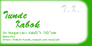 tunde kabok business card